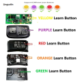 Linguolin Fashion 371LM 893MAX 890MAX 3 Buttons Remote Control Handheld Transmitter for PURPLE RED ORANGE Yellow Green Garage Gate Opener Type. 