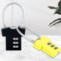 4 Color Metal Luggage Lock Easy-To-Use Zinc Alloy 83 * 38mm Steel Wire Padlock Password Travel Lock for Suitcases Backpacks Gym Lockers School Lockers Travelers. 