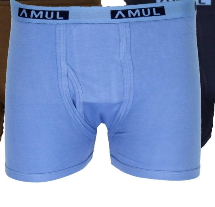 Amul Men Long Cotton Fine Underwear By Arushi | Amul Solid Boxer Brief For Men | Cotton Boxer Brief For Men