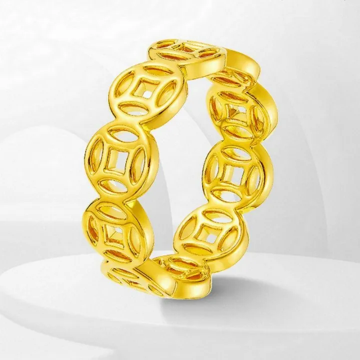 New%202025%20Women%20Lucky%20Charm%20Ring%20Money%20Catcher%20Coin%20Stainless%20Charm%20Finger%20Ring%20Feng%20Shui%20Mantra%20Rings%20-%20Image%206