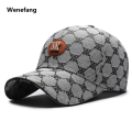 Wenefang Disan Sa Spring and Summer New All-over Printed Plaid Hat Women's Black Presbyopic Baseball Cap Men's Outdoor Sun Protection .... 