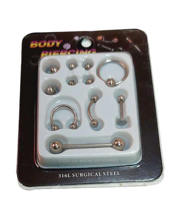 VaryGood%20Body%20Piercing%20Set%205%20In%201%20Stainless%20Steel%20316L%20Surgical%20Steel%20Eyebrow%20Lip%20Tongue%20Nose%20And%20Nipple%20Piercing%20Set%20With%20Extra%20Balls%20-%20Image%202