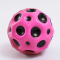 1pc Useful Hole Ball Soft Bouncy Ball Anti-fall Moon Shape Porous Bouncy Ball Kids Indoor Toy Ergonomic Design EATOP. 
