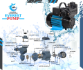 SELF PRIMING MONOBLOCK CENTRIFUGAL WATER PUMP 0.5HP. 