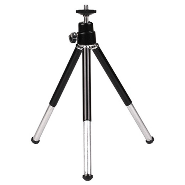 NXFDSIOZ 2X Mini Portable Tripod Adjustable Mini Tripod Aluminum Alloy for Camera Projector Black