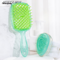 Sutuiying 2pcs/set Mini Egg Tangle Hair Brush Hollow massage comb Detangling Profesional Hair Brush Hair Styling Hairdressing Comb For Travel. 