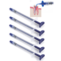 AG DENGT 50Pcs Teeth Whitening Dental Irrigation Tips Blue Dental Disposable Syringe Tip Dental Irrigation Tips. 
