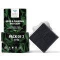Bombay Shaving Company Charcoal Body wash | De-Tan Shower with Bath Loofa & Neem and Charcoal Soap 75 gm.. 