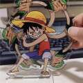 Luffy Stand Figure Volleyball Shonen Hinata Tsukasa Kozume Katsuki One Piece Anime Peripheral Acrylic Rotating Ornament. 