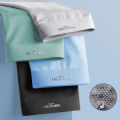 4pcs Boxer Shorts Men's Ice Silk Underwear Cool Underpants Breathable Thin Panties U Convex Lingerie Wholesale Lots L-6XL. 