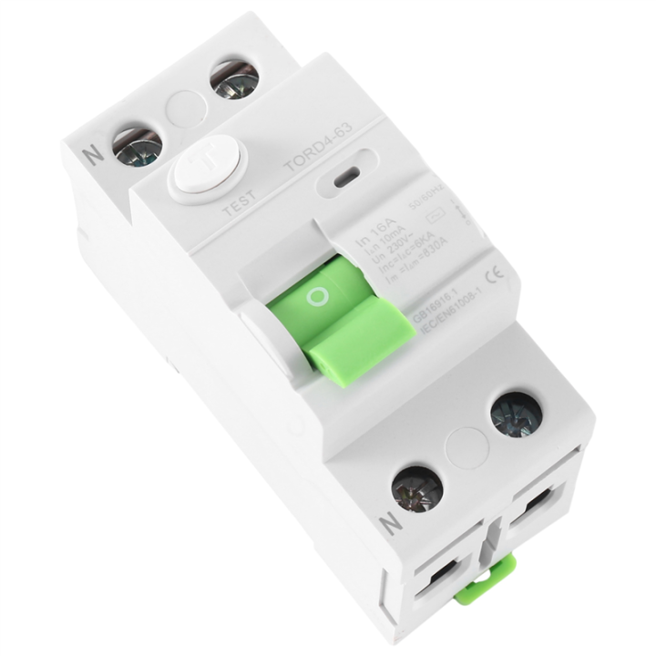 Interruttore Magnetotermico Differenziale 2P 16A 30mA 6KA RCCB - Elettromeccanico 230V - 2