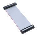 IDE 40 Pin Male to female pata hard drive hdd extension flat ribbon cable 5 inch A JUE. 
