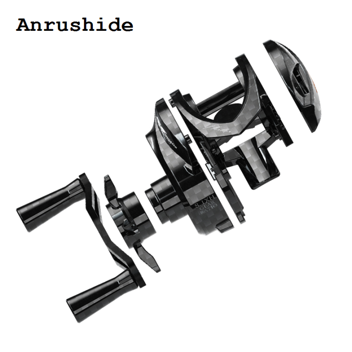 Anrushide HISTAR Giu 99 Carbon BFS NMB SIC BB 3D Dynamic Suspension Magnetic Hot Selling Brake 8.1:1 Ratio 4KG Drag Power Baitcasting Fishing Reel
