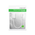 UGREEN USB Type-C Male to USB 3.0 Type A Female OTG Cable - White 15CM. 