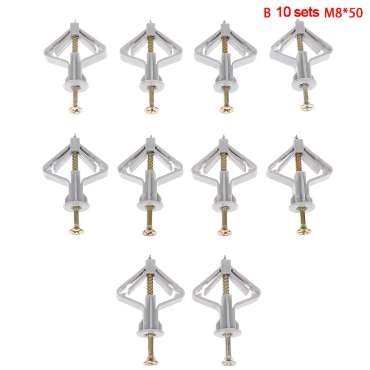 20Pcs%20Expansion%20Drywall%20Anchor%20Kit%20With%20Screws%20Self%20Drilling%20Wall%20Home%20Pierced%20A%20JUE%20-%20Image%204