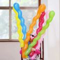 20pcs new Long Shape Threaded Latex Balloons Latex Unique Inflatable Balloons Twist Spiraal Balloon Kid. 