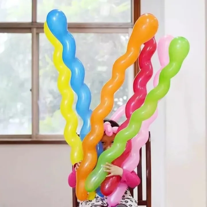 20pcs%20new%20Long%20Shape%20Threaded%20Latex%20Balloons%20Latex%20Unique%20Inflatable%20Balloons%20Twist%20Spiraal%20Balloon%20Kid%20-%20Image%207