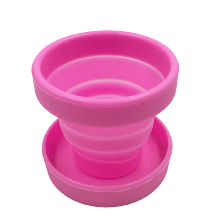 Vaal Menstrual Cup and Sterilizer Cup Sterilizing Collapsible Cups Flexible To Clean Recyclable Camping Foldable Cup for Women(Pink)