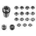 ER11 Spring Collet Set M14 Thread Collet Clamping Nuts Collet Set for CNC Engraving Milling 19 PCS As Shown Metal 1.0-7.0mm and 1/4,1/8. 