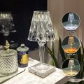 Color Changing Crystal Diamond Table Lamp With Sparking Light. 
