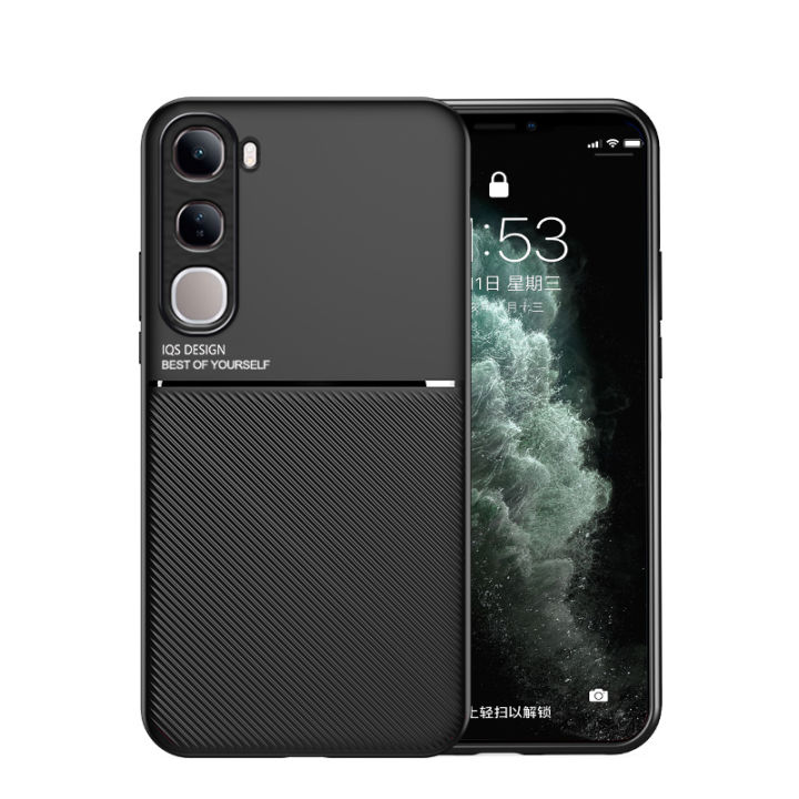Lenuo%20Case%20For%20vivo%20V40%20Lite%204G%205G%20Casing%20Anti-fall%20Soft%20Non-slip%20Silicone%20Grain%20Back%20Cover%20-%20Image%204