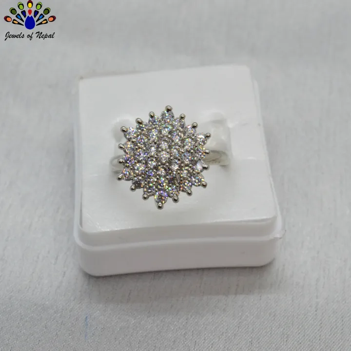 Jewels%20of%20Nepal%20American%20Diamond%20/%20Cubic%20Zirconia%20Finger%20Ring%20For%20Women%20-%20Image%203