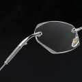 Shiny Fashion Round Frame Men Metal  Eye Protection Computer Glasses  Glasses Anti Blue Light Glasses Large Frame Glasses. 