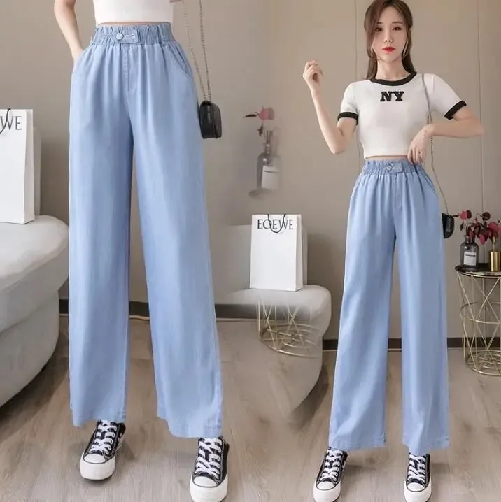 Ladies%20Summer%20Loose%20Comfortable%20Breathable%20Denim%20jeans%20pant%20/%20PZ%20-%20Image%205