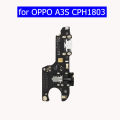 for OPPO A3S CPH1803 USB Charger Port Connector Flex Cable Microphone USB Charging Port Dock PCB Board Flex Repair Parts. 