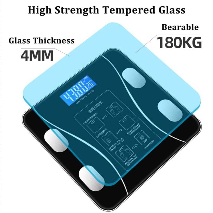 Bluetooth%20Digital%20Weighing%20Scale%20%7C%20Digital%20Bathroom%20Scale%20with%20Mobile%20App%20%7C%20High%20Precision%20-%20Image%202