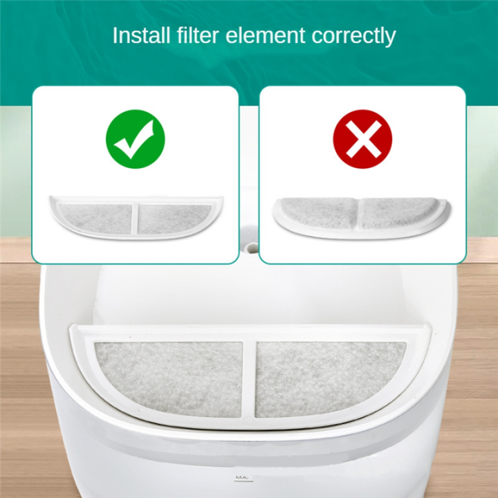 JAERBEE%208PCS%20Cat%20Water%20Fountain%20Filter%20Replacement%20Filters%20for%203L/105oz%20Stainless%20Pet%20Water%20Fountain%20Dog%20Fountain%20Filter%20-%20Image%206