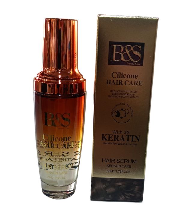 B&S%20Cilicone%20Hair%20Care%20Serum%20With%203%20X%20Keratin%2050ml%20-%20Image%202