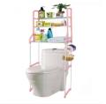 3 Tier Laundry Bathroom Storage Rack Above Washing Machine And Toilet Washers & Dryers , Space Saving, Iron Bath Towel Cloth Stand Storage Holder On Bathroom Organizer Shelf. 