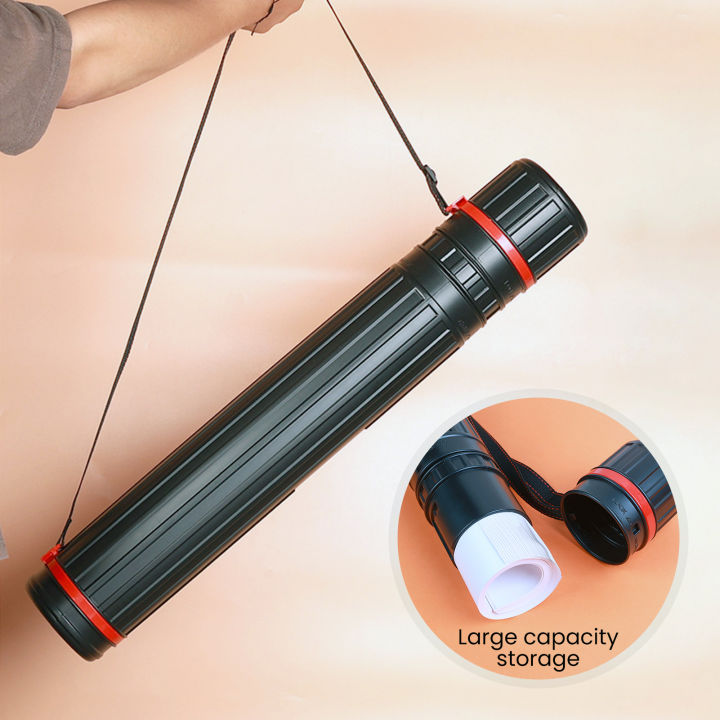 Zishfas%20Roll-up%20Art%20Container%20Large%20Capacity%20Poster%20Tube%20Holder%20with%20Shoulder%20Strap%20for%20Blueprint%20Document%20Storage%20Extendable%20for%20Small%20-%20Image%205