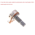 A500K Potentiometer Spline Small Pot Electric Guitar Bass Effect Amp Tone Volume 18mm Easy Install. 