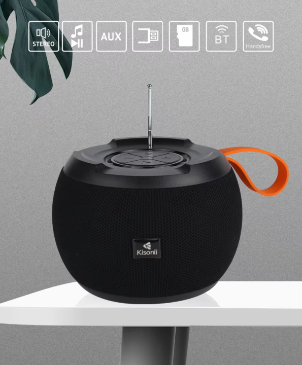 Kisonli%20G5%20Wireless%20Bluetooth%20Speaker%205W%20Portable%20Sound%20System%20%7C%20Deep%20Bass%20%7C%20TF%20Card%20%7C%20USB%20%7C%20AUX%20%7C%201800mAh%20Battery%20%7C%20V5.0+EDR%20%7C%20Outdoor%20Indoor%20Music%20Speaker%20-%20Image%204