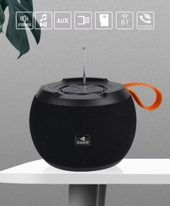 Kisonli%20G5%20Wireless%20Bluetooth%20Speaker%205W%20Portable%20Sound%20System%20%7C%20Deep%20Bass%20%7C%20TF%20Card%20%7C%20USB%20%7C%20AUX%20%7C%201800mAh%20Battery%20%7C%20V5.0+EDR%20%7C%20Outdoor%20Indoor%20Music%20Speaker%20-%20Image%204