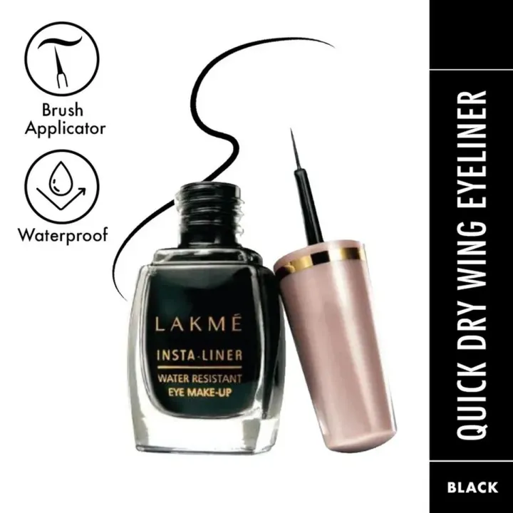 Lakme Instant Eye Liner Pen Black Color 9 Ml Long-Lasting Waterproof Smudge-Proof Makeup for Everyday Use