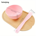 Sutuiying 1Pc Silicone mask bowl plastic soft bowl facial mask Hot Selling stick mixing bowl supplies beauty set large size. 