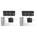 ARELENE 6 Pieces Clock Movements DIY Wall Clock Battery Operated Mechanism Clock Matching Parts and Pointers Shaft Length 22Mm. 