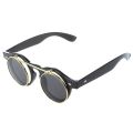 fasdaga 2X Cute Unisex Goth Goggles Glasses Retro Flip Up Round Sunglasses. 