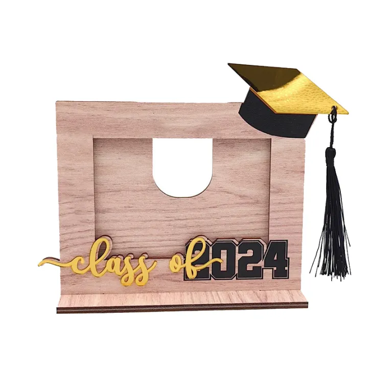 2024%20Graduation%20Theme%20Picture%20Frame%20with%20Bachelor%20Hat%20Wooden%20Photo%20Frame%20Art%20Home%20Decor%20for%20Best%20Friends%20Graduation%20Gift%20-%20Image%207