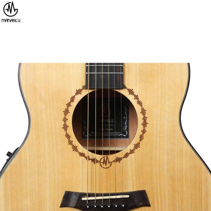 Manaslu Yatri EQ Spruce Semi Acoustic Travel Guitar with Package