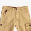 Brown Color Cotton Solid Casual Summer Half Pant With Elastic For Boys. 