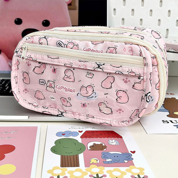 Cartoon%20Pink%20Capybara%20Pencil%20Storage%20Bag%20Kawaii%20Pencil%20Box%20Large%20Capacity%20Pencil%20Case%20School%20Stationery%20Case%20Makeup%20Bag%20LUKE%20-%20Image%203