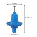 Practical Plastic Pressure Regulating Valve Corrosion Resistant Durable Vacuum Pressure Regulator Adjustment Milking Regulating Valve Small Milking Machine. 
