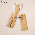 Difutagui 2pcs Natural Bamboo Wooden Hair Comb Set Anti-Static For 2025 2025 New Women Round Wide Tooth Wood Comb Hair Brush women. 