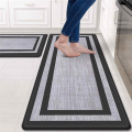 Anti-Fatigue and Anti-Skid Mats for Kitchen Floor Mats, Household Oil-Proof and Floor-Free Easy to Use Black. 