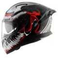 Axor Apex Marvel Venom Black Red Full Face Dual Visor Helmet Free Antifog Free Extra Visor. 