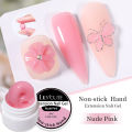 LILYCUTE 8ML Non Stick Hand Extension Hard Gel Nail Polish For DIY 3D Carving Flower Modeling Nail Art Shaping Solid Gel Varnish. 